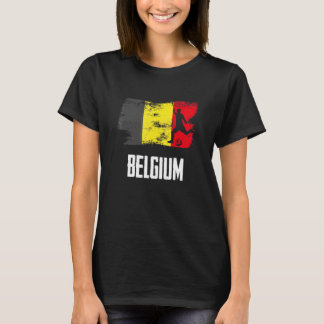 T-shirt Belgium Flag Jersey Belgian Soccer Team Belgian