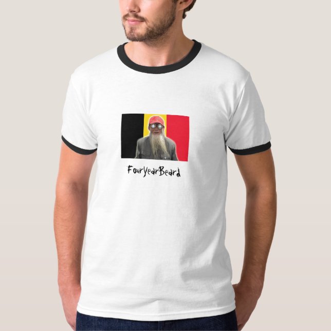 T-shirt Belgum4yb, FourYearBeard (Devant)