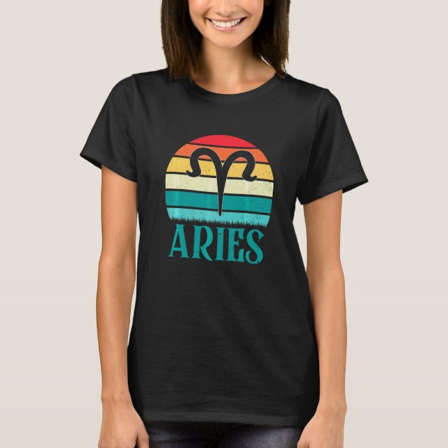 T-shirt Bélier Coucher de soleil Zodiaque (Devant)