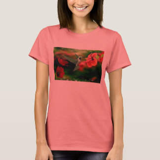 T-shirt bélier féminin avec colibri