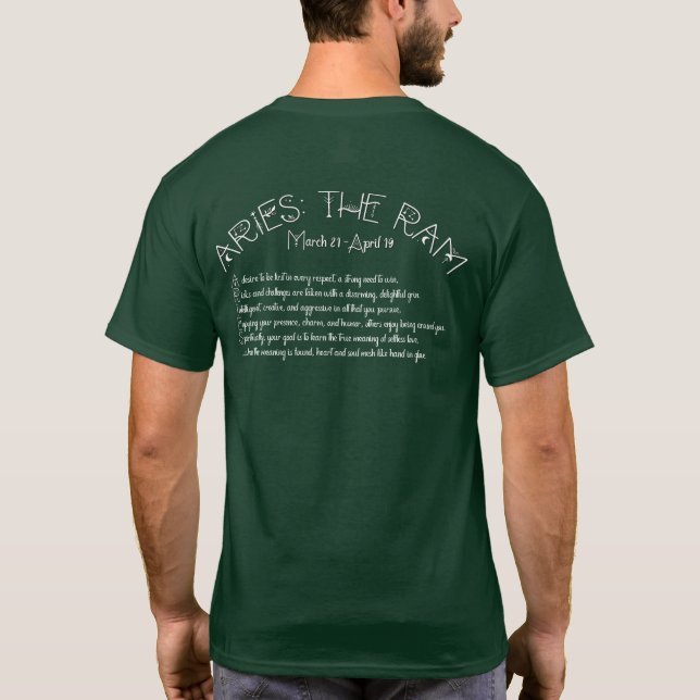 T-Shirt Bélier – Forêt Profonde (Dos)