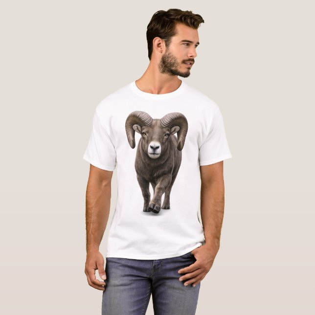 T-shirt Bélier s'approchant (Devant entier)