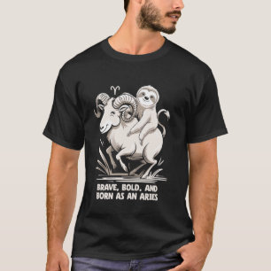 T-shirt Bélier Zodiaque Soth Brave Gras Et Né Bélier