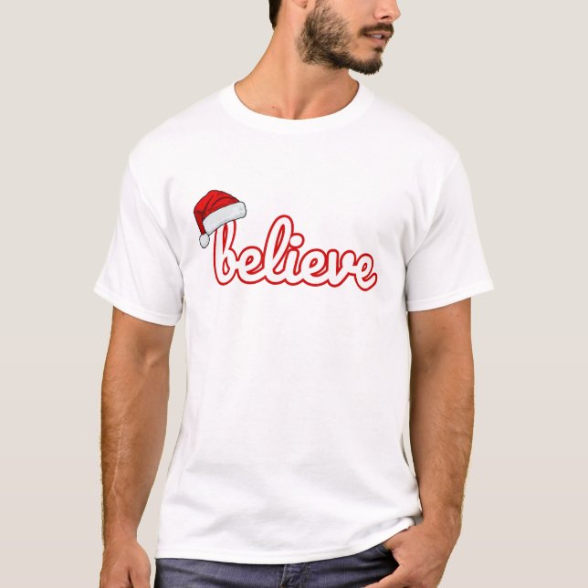 T-shirt Believe Christmas (Devant)