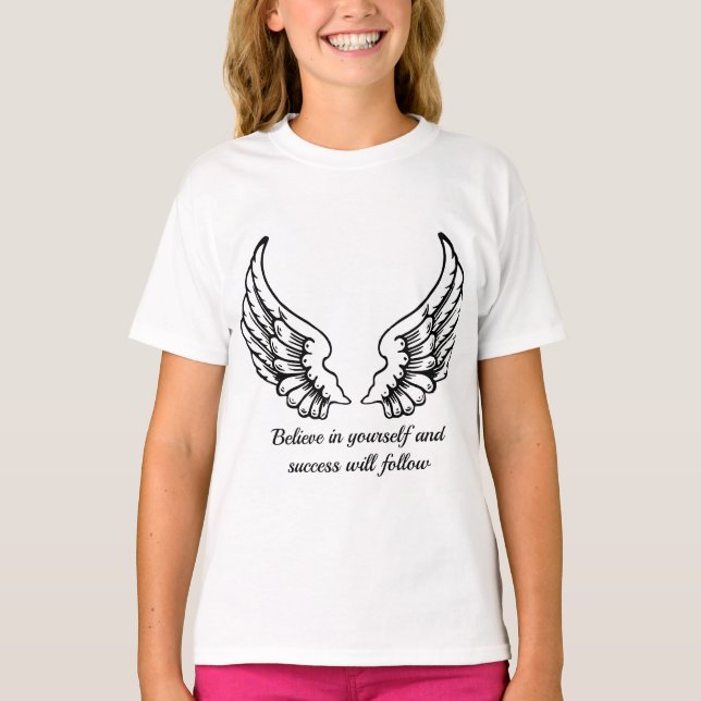 T-shirt Believe In Yourself Motivational  (Devant)