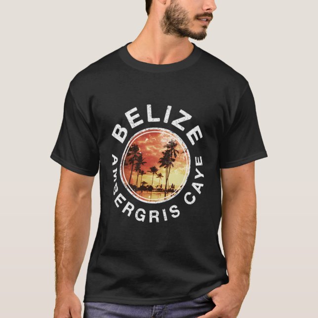 T-shirt Belize Ambergris Caye (Devant)