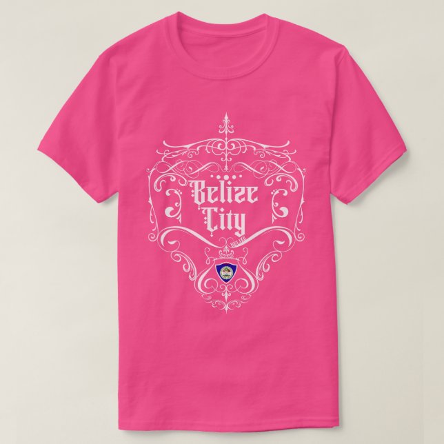 T-shirt Belize City Design Vintage 1 (Design devant)