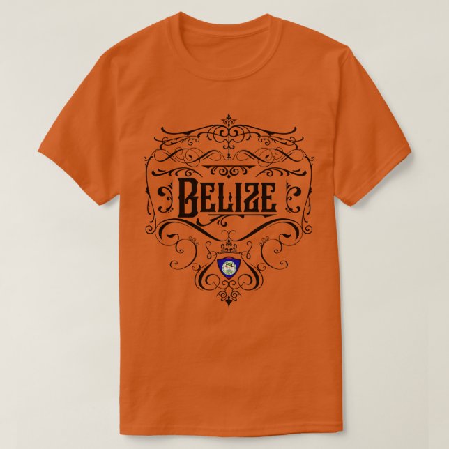 T-shirt Belize Design Vintage 2 (Design devant)