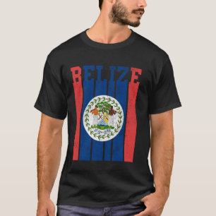 T-shirt Belize Drapeau Bélizien Fierté Vintage
