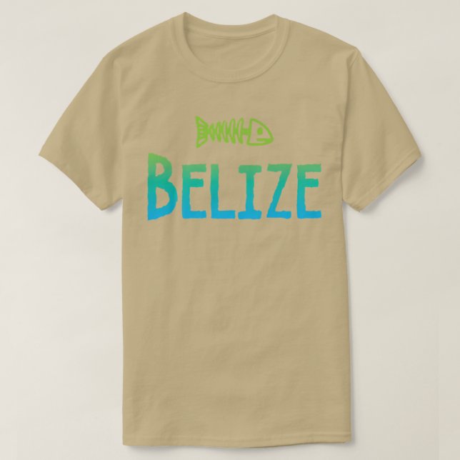 T-shirt Belize Fish Skeleton Design de plongée  (Design devant)