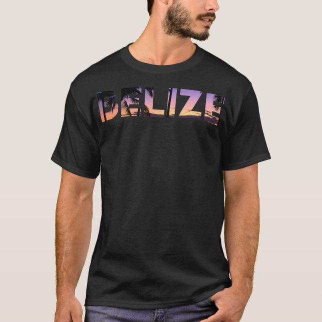 T-shirt Belize Lune de miel cadeaux de vacances (Devant)