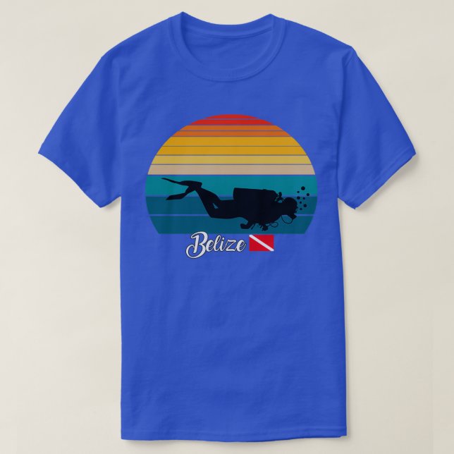 T-shirt Belize plongée sous-marine cadeau (Design devant)