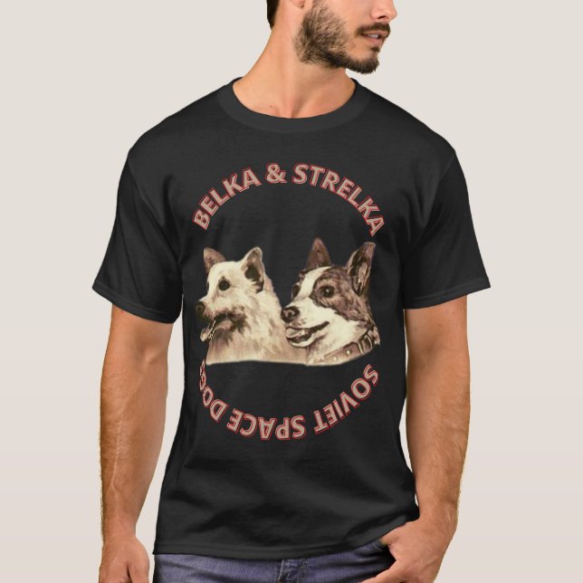 T-shirt Belka i Strelka Soviet space dogs (Devant)