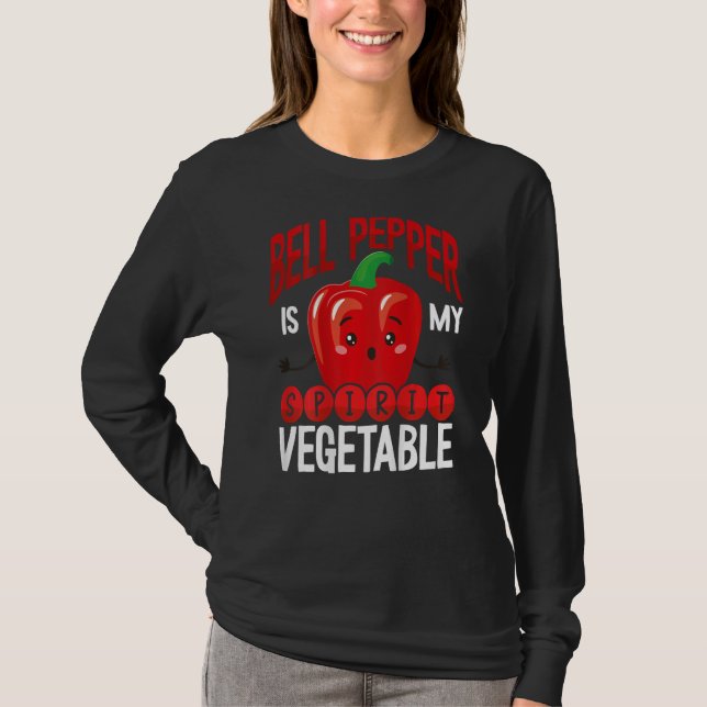 T-shirt Bell Pepper Is My Spirit Vegetable Backprint Veget (Devant)