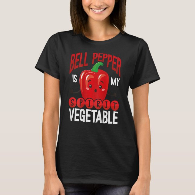 T-shirt Bell Pepper Is My Spirit Vegetable Backprint Veget (Devant)