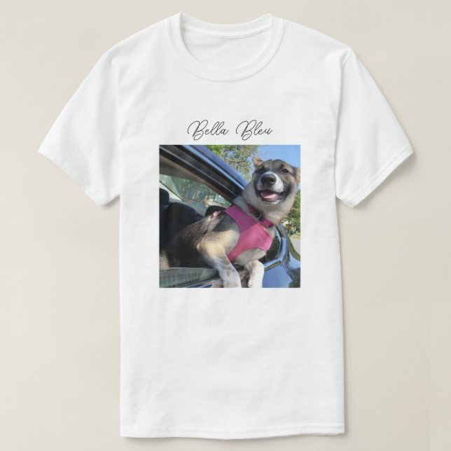 T-shirt Bella Bleu ou photo personnalisée (Design devant)