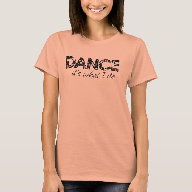 T-shirt Bella Boxy Crop T - Danse... c'est ce que je fais (Devant)
