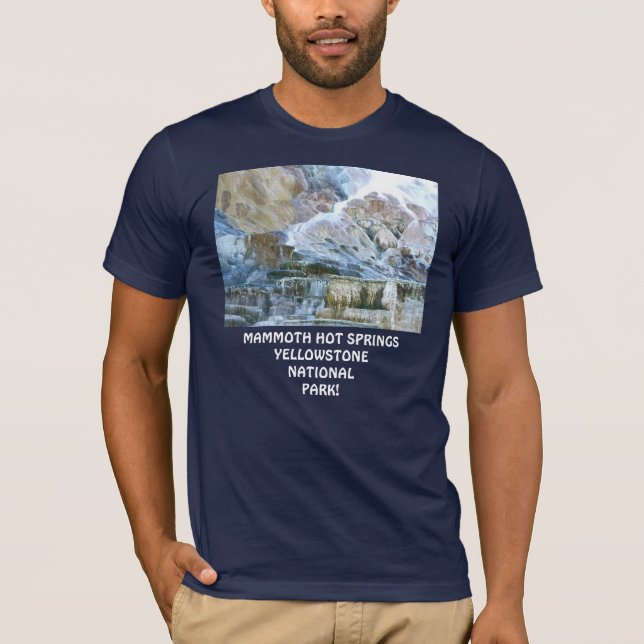 T-shirt Bella-Canvas Unique Mammoth Hot Springs ! (Devant)