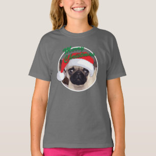 T-shirt Bella des filles de carlin de Noël+T-shirt du