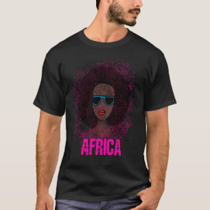 T-shirt Belle Afrique Afro femmes cheveux safari fierté