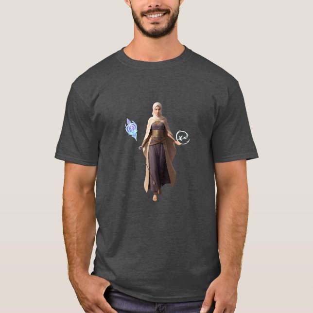 T-shirt Belle Anime Arabe Mage (Devant)