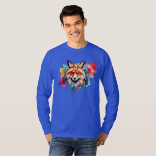 T-shirt Belle aquarelle de mise en oeuvre Fox
