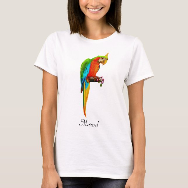 T-shirt Belle ara multicolore (Devant)