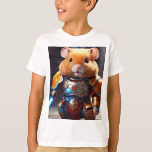 T-shirt Belle armateuse de hamster Red-Haired en armure im