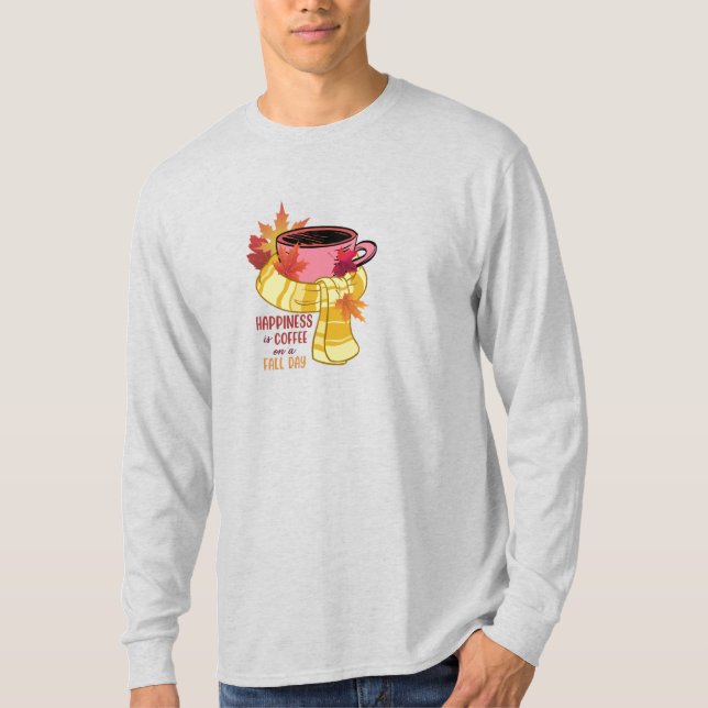 T-shirt Belle Automne Chute Douce / Café (Devant)