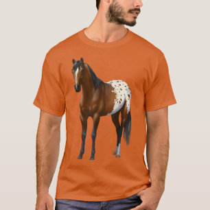 T-shirt Belle Baie Brown Appaloosa Cheval Lover Cadeau Pré