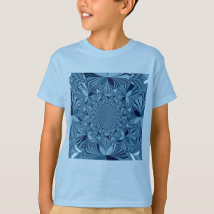 T-shirt Belle Belle Iridescente Blue Kaleidoscope Art