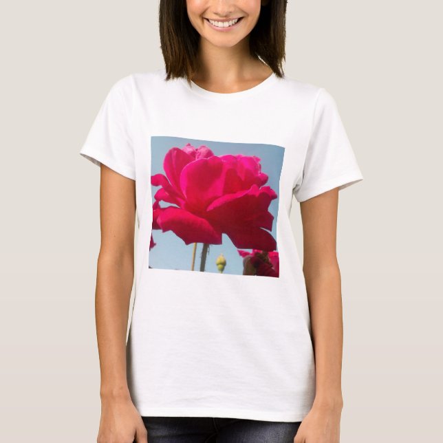 T-shirt Belle belle Rose céleste : Rouge contre bleu (Devant)