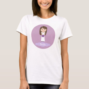 T-shirt Belle caricature tee - shirt de mariée