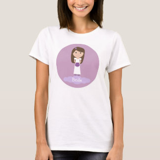 T-shirt Belle caricature tee - shirt de mariée