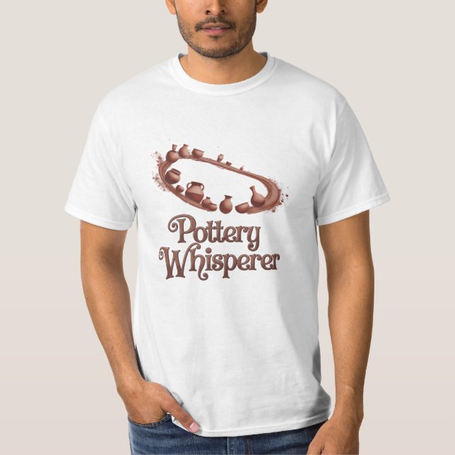 T-shirt Belle carte graphique inspirée de la poterie (Devant)