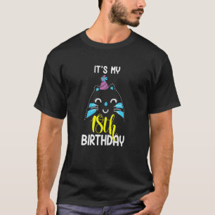 T-shirt Belle Chat 18e Anniversaire Chats Propriétaire d'a