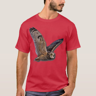 T-shirt Belle Chouette Raptor Vol Oiseau de Prey Birding B