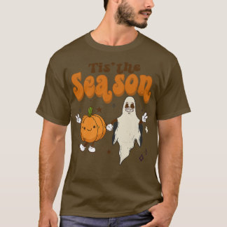 T-shirt Belle Chute C'Est La Saison Halloween Citrouille F