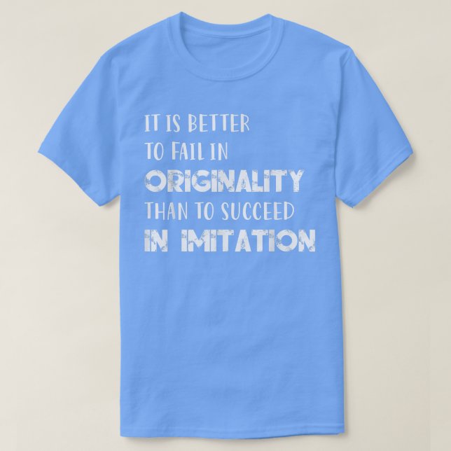 T-shirt Belle Citation Sur Le Succès Et L'Échec Hommes Fem (Design devant)