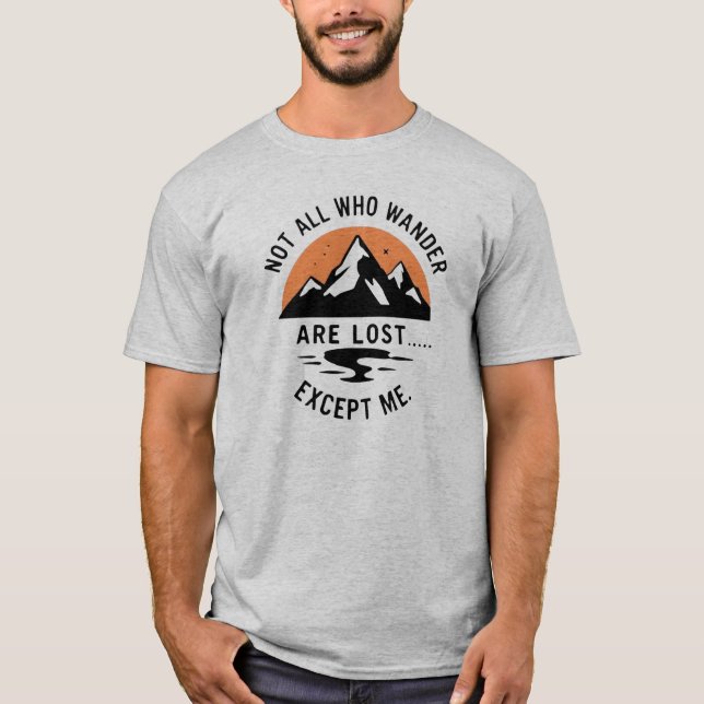 T-shirt Belle conception de camping (Devant)