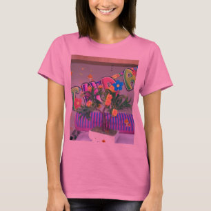T-shirt Belle couleur Art d'anniversaire Imprimer