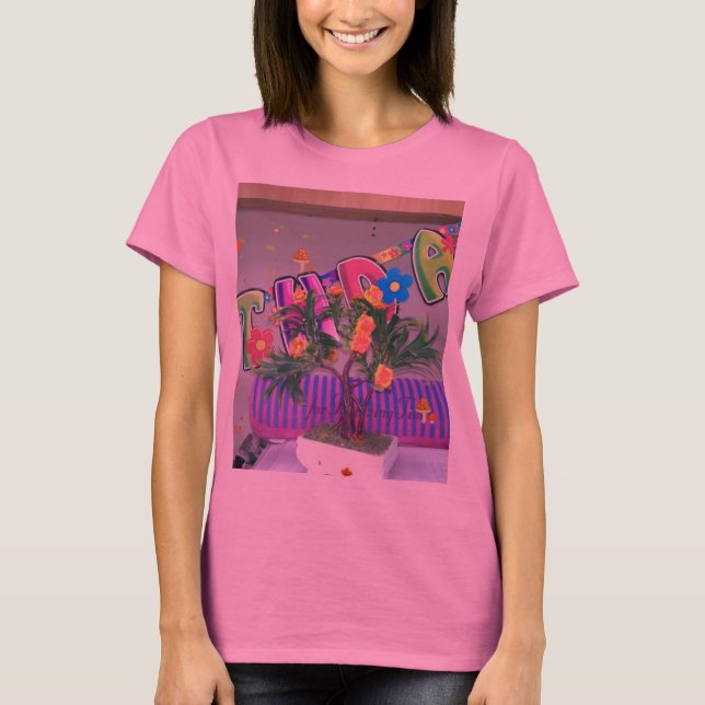 T-shirt Belle couleur Art d'anniversaire Imprimer (Devant)