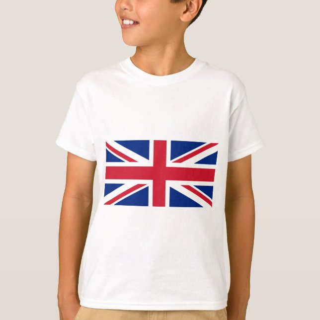 T-shirt Belle couleur Royaume-Uni drapeau "Union Jack" (Devant)