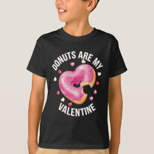 T-shirt Belle Donut Coeur Avec Frosting Rose Valentine's D