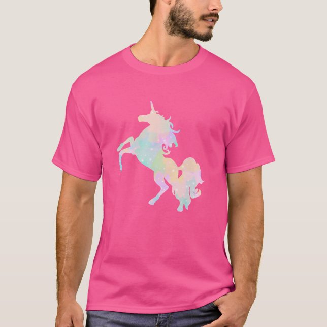 T-shirt Belle et colorée licorne (Devant)