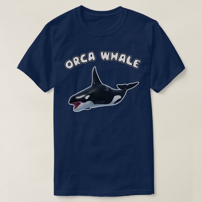 T-shirt Belle et grande baleine à orques (Design devant)