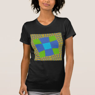 T-shirt Belle Extraordinaire Vert Bleu Cyan Art Design d'i