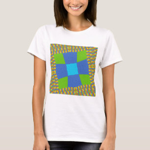 T-shirt Belle Extraordinaire Vert Bleu Cyan Art Design d'i