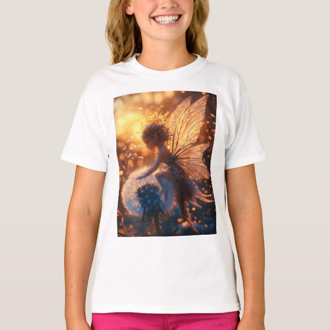 T-shirt Belle fée solaire avec Dandelion (Devant)