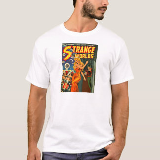 T-shirt Belle femme de l'espace du monde étranger